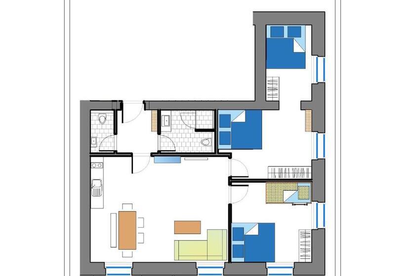 Апартаменты 2 Спальни, Stará škola Hedeč