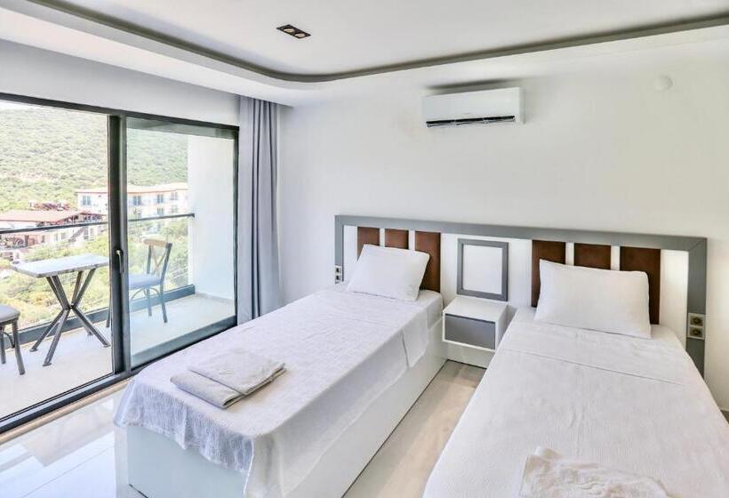 غرفة قياسية رباعية حمام مشترك, Stonehillkaş