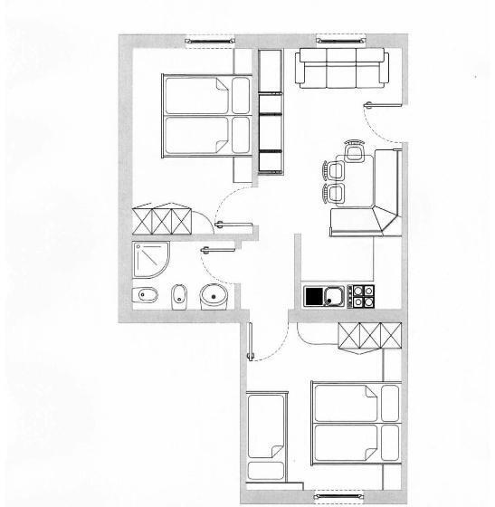 شقة غرفة واحدة, Ciasa Altonn