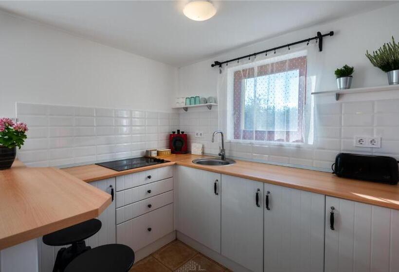 带1个卧室带花园景观的公寓, Borárium Vendégházak Zen Gő Ház