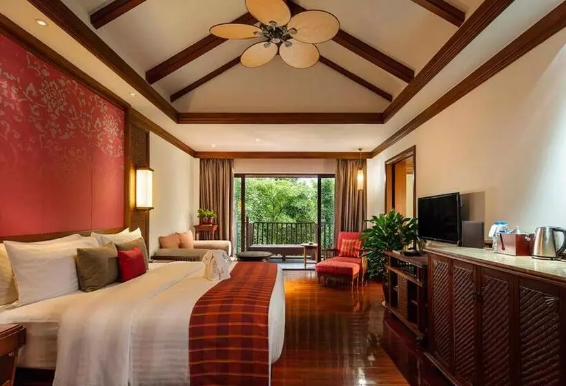 キングサイズベッドのデラックスルーム, Anantara Xishuangbanna Resort