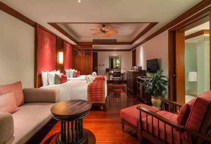 キングサイズベッドのデラックスルーム, Anantara Xishuangbanna Resort