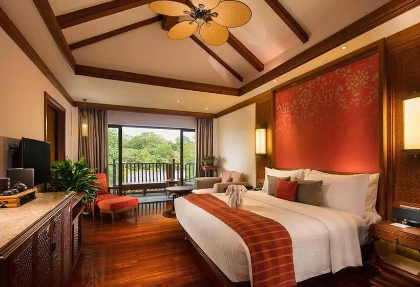 キングサイズベッドのデラックスルーム, Anantara Xishuangbanna Resort