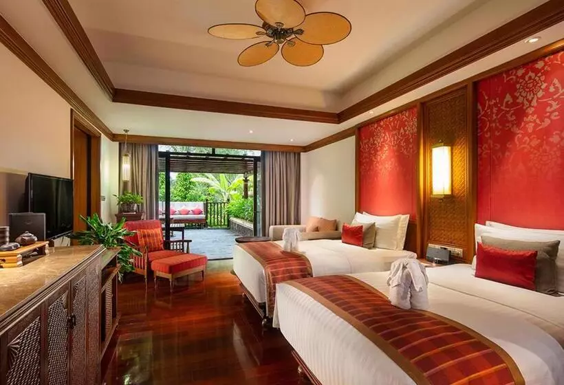 キングサイズベッドのデラックスルーム, Anantara Xishuangbanna Resort