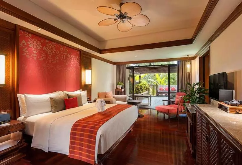 キングサイズベッドのデラックスルーム, Anantara Xishuangbanna Resort