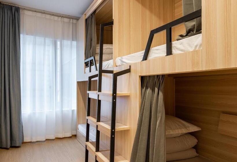 Cama em Quarto Partilhado, Dayin International Youth Hostel   East Nanjing Road & People S Square & The Bund Branch