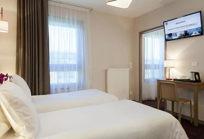 Standard Kolmen Hengen Huone, Nehô Suites Porte De Genève   Gare Annemasse