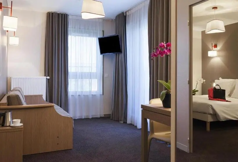 Huoneisto 1 Makuuhuone, Nehô Suites Porte De Genève   Gare Annemasse