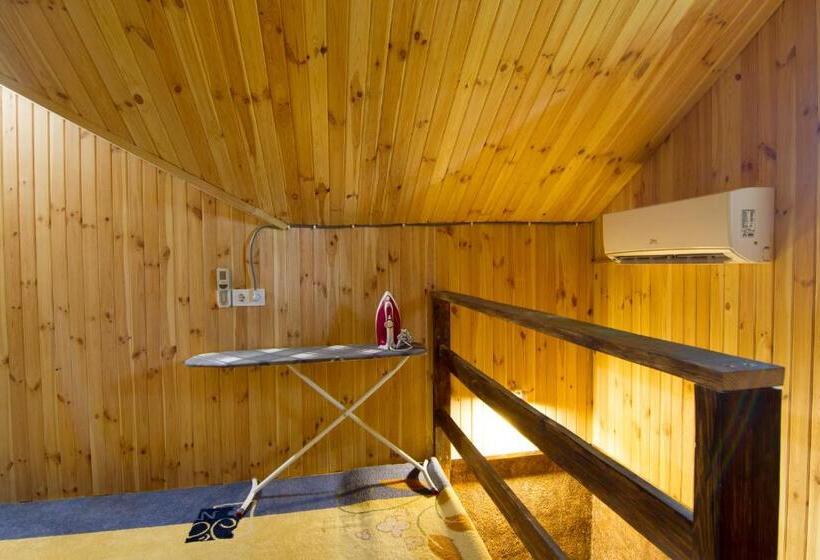 בית, חדר שינה 1, дом с сауной и басейном на теремках