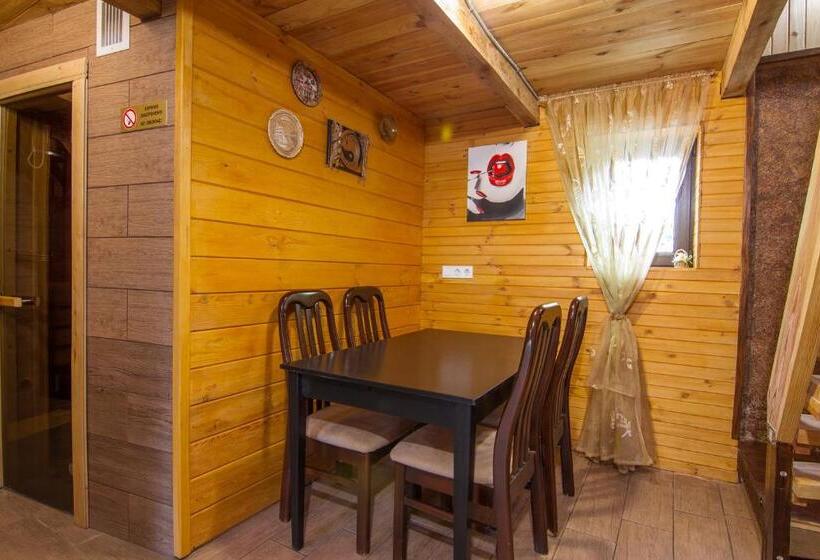 בית, חדר שינה 1, дом с сауной и басейном на теремках