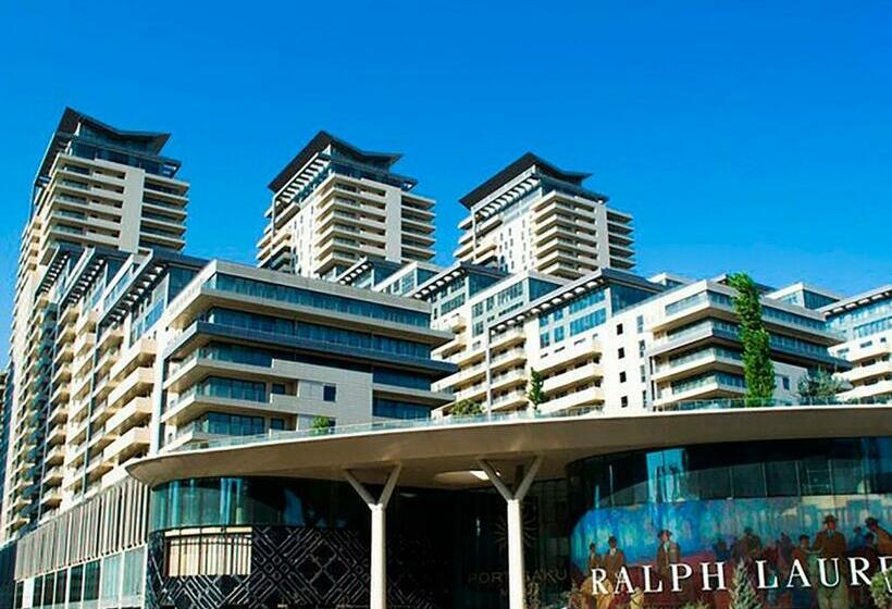 آپارتمان 1 خوابه با چشم‌انداز دریا, Building Ferrari İn Front Port Baku