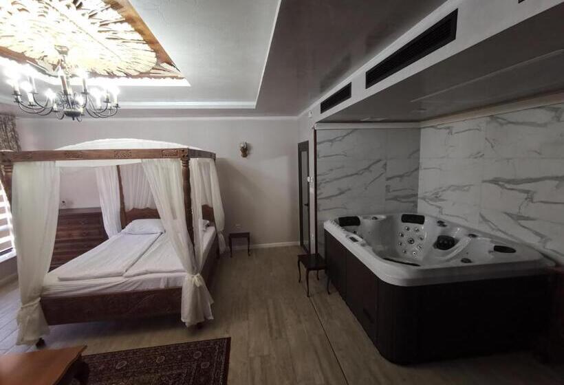 キングサイズベッドのデラックスルーム, възрожденски комплекс чардакъ сопот