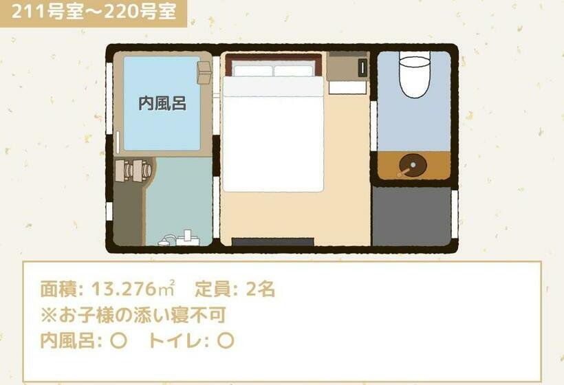 스탠다드 룸, Bihadanoyu Koshikano Onsen