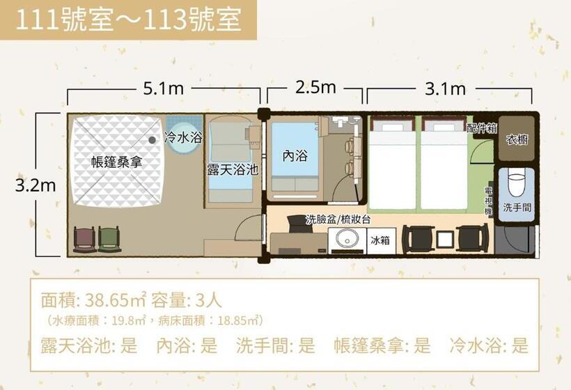 Standard Tent, Bihadanoyu Koshikano Onsen