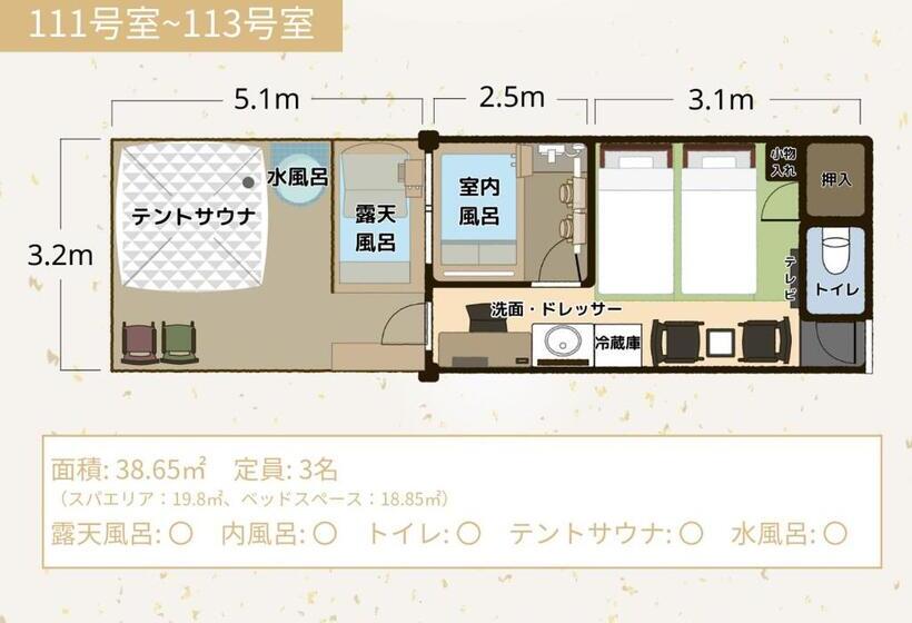 Standard Tent, Bihadanoyu Koshikano Onsen