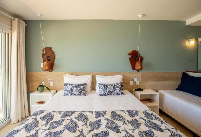 디럭스 테라스 룸 바다 전망, Pousada Dona Moça