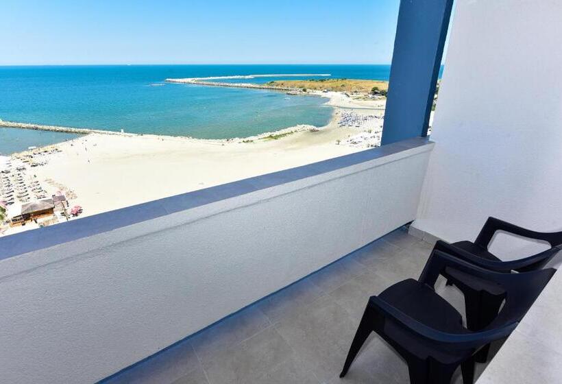 חדר סטנדרט נוף לים עם מרפסת, Parc