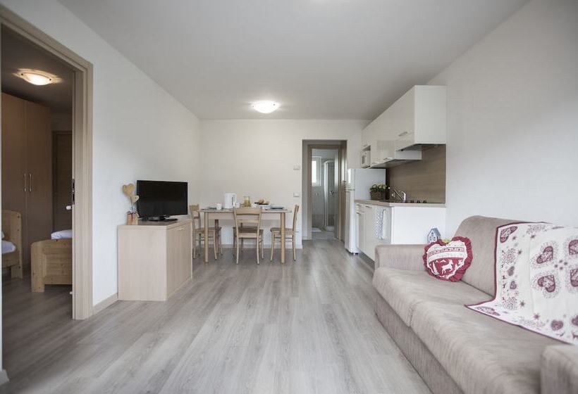 침실 2개 아파트, Aparthotel Des Alpes