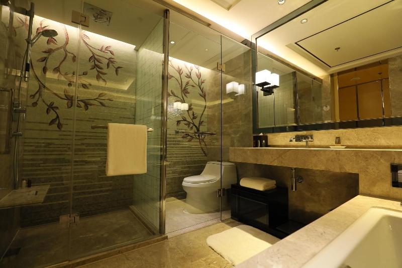 이그제큐티브 룸 킹사이즈 침대, Shanghai Marriott Hotel Parkview