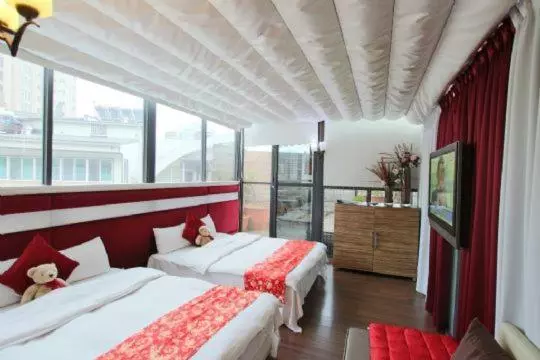 اتاق اجرایی سه نفره, Tanxiang Resort Hotel Sun Moon Lake Harbour   Sun Moon Lake Pier