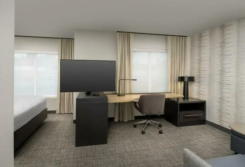 キングサイドベッドのスタンダードワンルーム, Residence Inn By Marriott Portland Clackamas