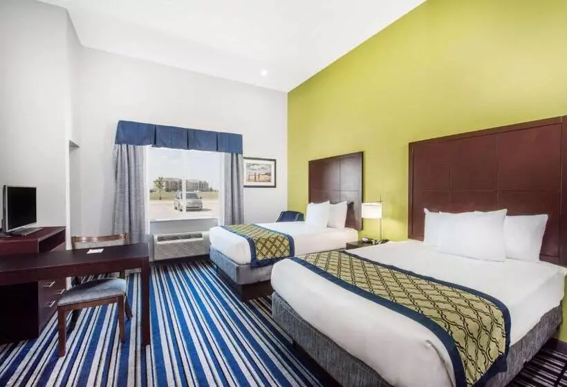 ２ダブルベッドのスタンダードルーム, Hawthorn Extended Stay By Wyndham Midland