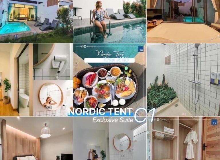 ‫فيلا غرفة نوم واحدة, The X10 Nordic Tent And Glamping Pool Villa Khaoyai เขาใหญ่   Sha Certified