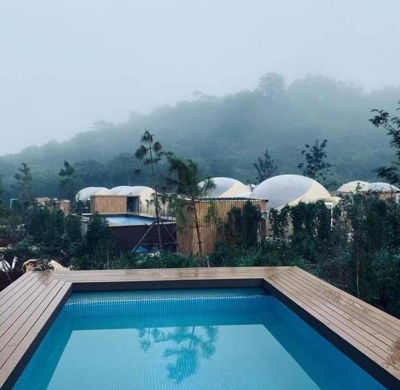 غرفة ديلوكس رباعية, The X10 Nordic Tent And Glamping Pool Villa Khaoyai เขาใหญ่   Sha Certified