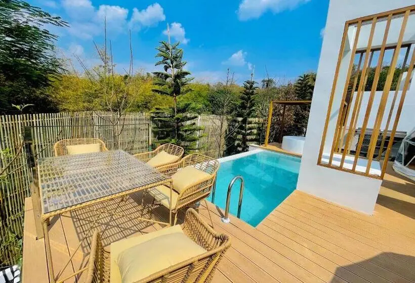 ツーベッドルーム　ヴィラ, The X10 Nordic Tent And Glamping Pool Villa Khaoyai เขาใหญ่   Sha Certified