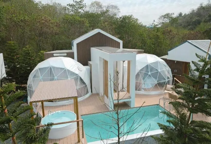 ツーベッドルーム　ヴィラ, The X10 Nordic Tent And Glamping Pool Villa Khaoyai เขาใหญ่   Sha Certified