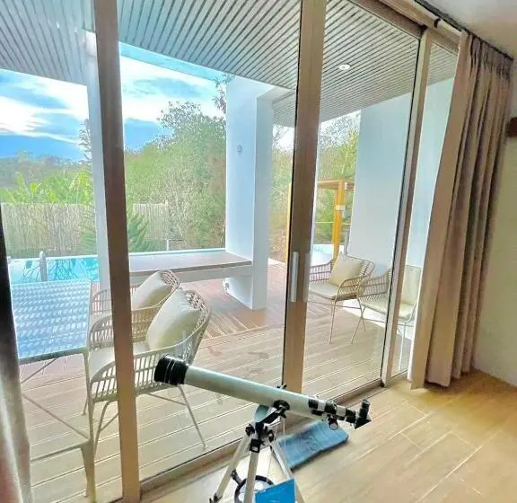 スリーベッドルーム　ヴィラ, The X10 Nordic Tent And Glamping Pool Villa Khaoyai เขาใหญ่   Sha Certified