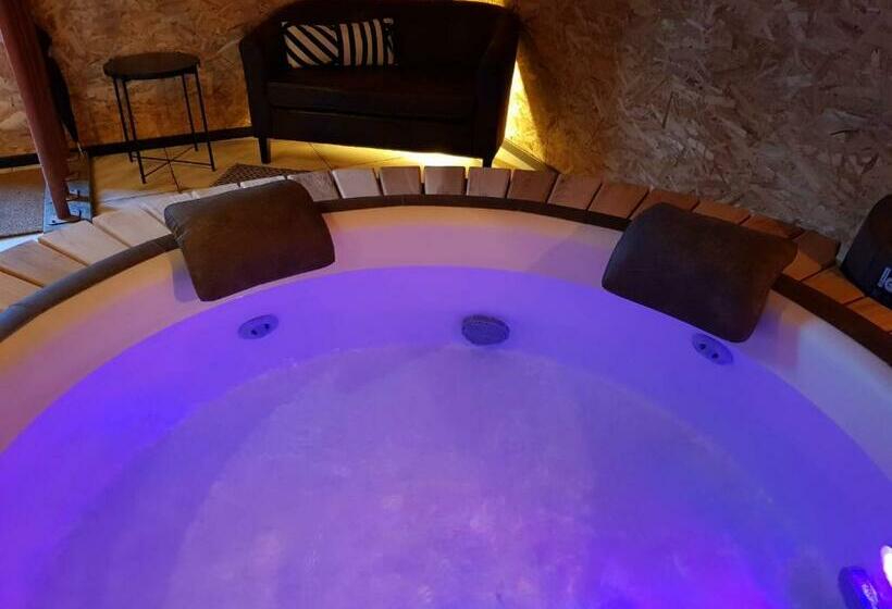 豪华房间, Au Soleil Vert   Chambre De Charme Avec Spa Et Sauna Privés