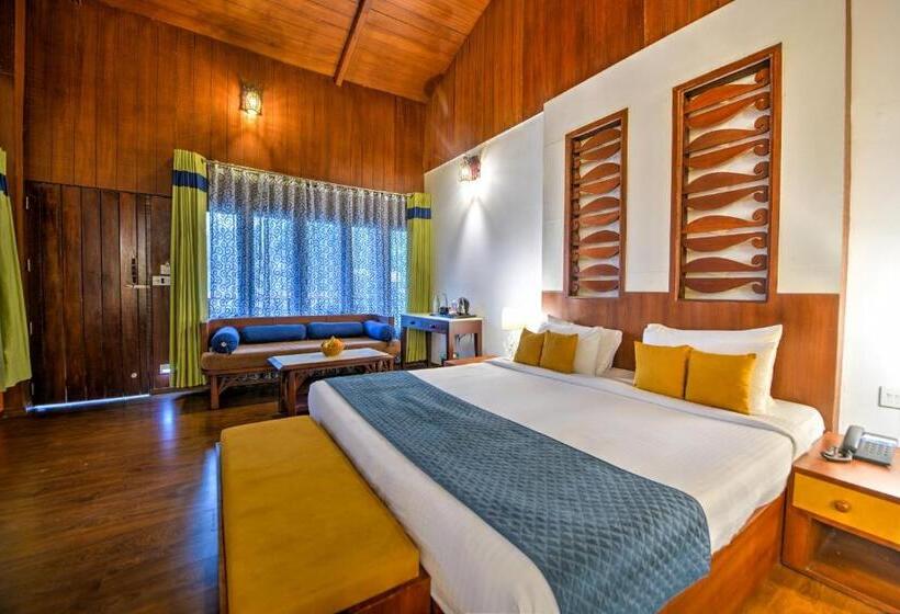 オーシャンビューデラックスルームバルコニー付き, Silver Sand Beach Resort Havelock