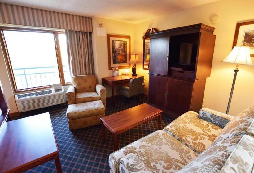 Deluxe room with river view, Arbors At Island Landing Hotel & Suites