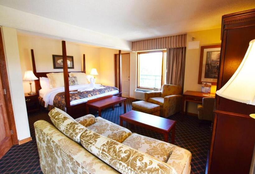 Deluxe room with river view, Arbors At Island Landing Hotel & Suites