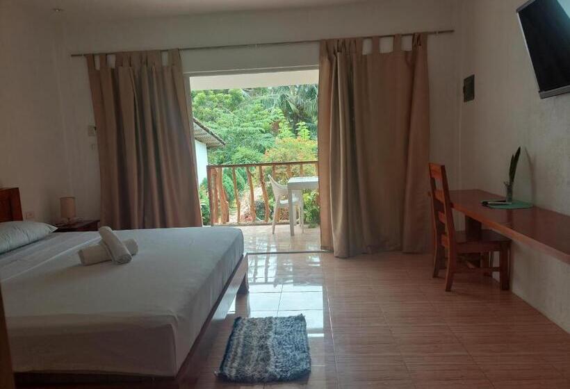 可看到泳池的单人间, Becano Restobar And Resort