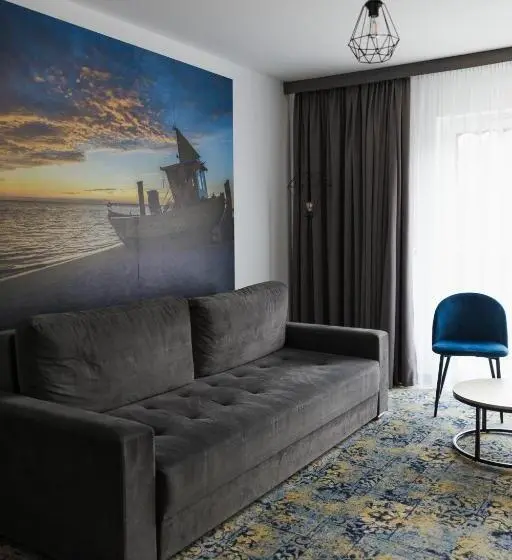 １ベッドルームのデラックスアパートメント, Plaża Resort Łeba