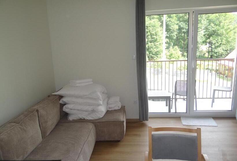 آپارتمان 1 خوابه با تراس, 4family Resortspa