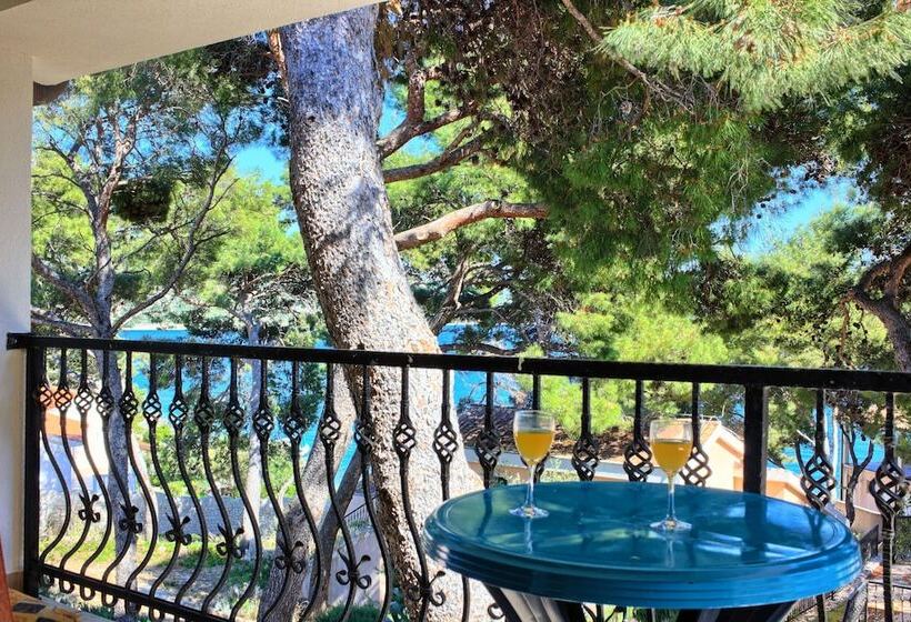 דירת חדר עם נוף לים ומרפסת, Apartments Ruzmarin