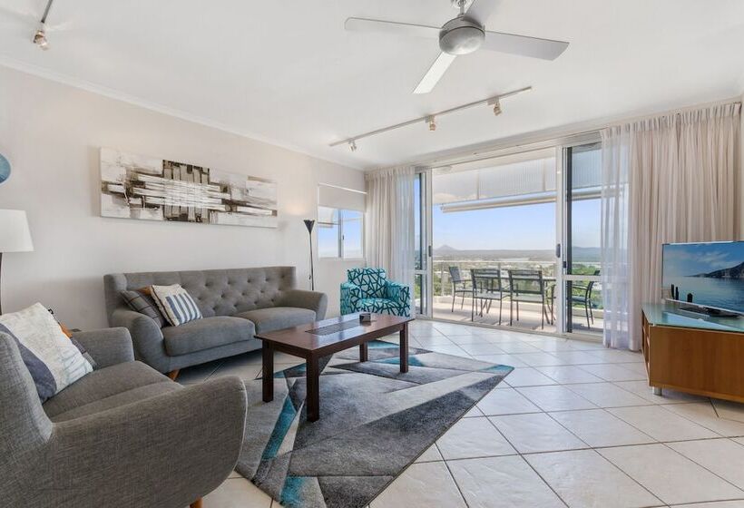1침실 테라스 아파트 바다 전망, Bali Hai Apartments Noosa