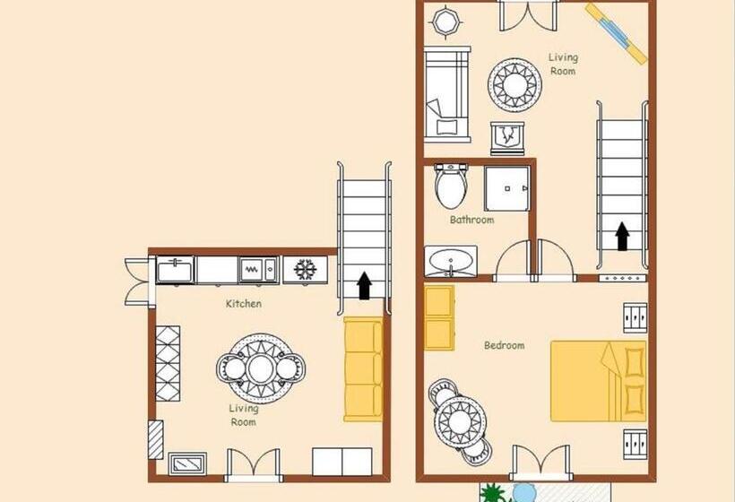 带露台的套间, Villa Provence