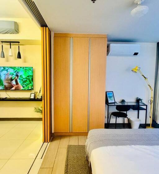 침실 1개 풀장 전망 아파트, One Uptown Residences Bgc