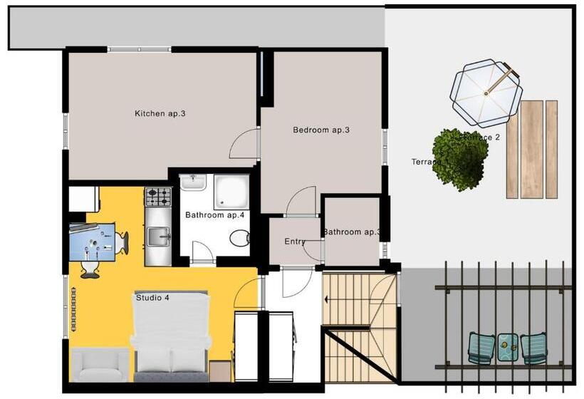 스탠다드 스튜디오, Holiday Apartments Vítězná 1256/36