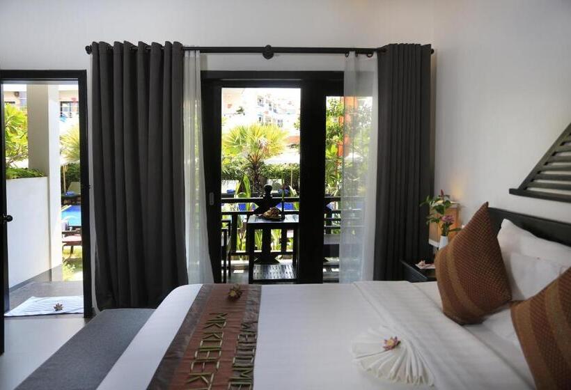 اتاق لوکس با چشم‌انداز استخر, Khmer Mansion Boutique