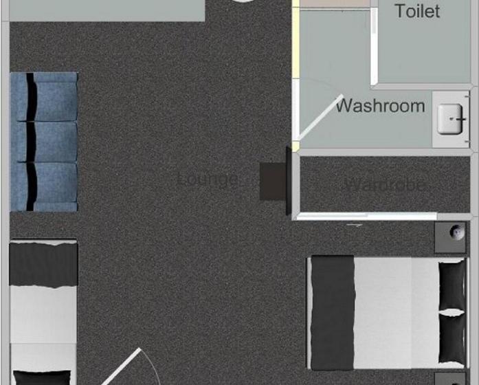 استودیو استاندارد با تخت کینگ, Tudor Park Motel