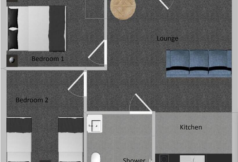 آپارتمان 2 خوابه, Tudor Park Motel