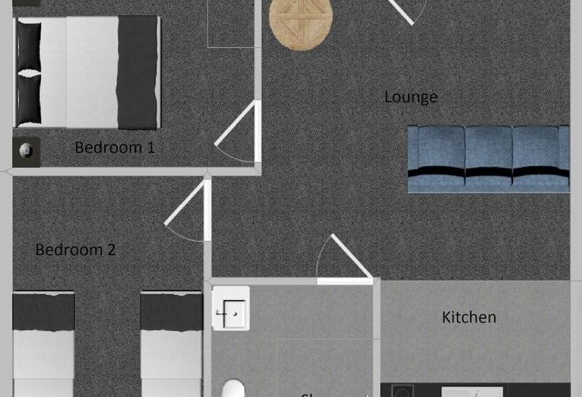 آپارتمان 2 خوابه, Tudor Park Motel