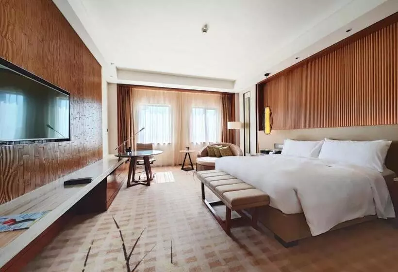 キングサイズベッドのデラックスルーム, Jw Marriott Hotel Zhejiang Anji
