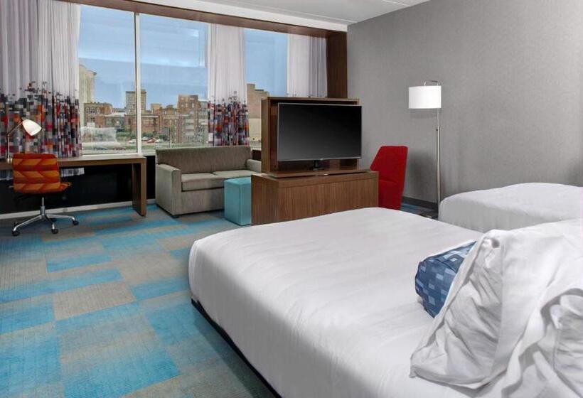 اتاق استاندارد با چشم‌انداز شهر, Aloft Durham Downtown