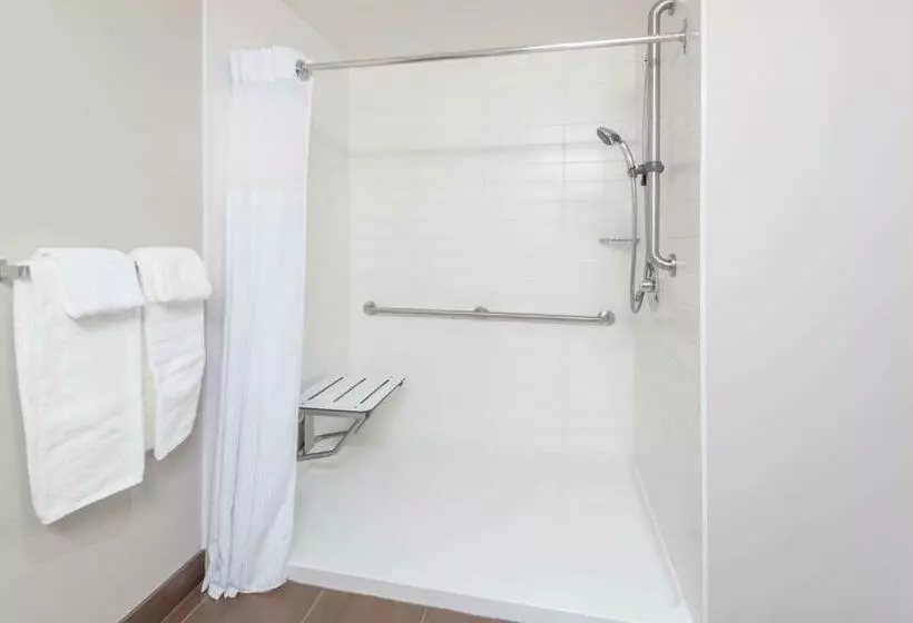 身障者適用クイーンサイズベッドルーム, Microtel Inn & Suites By Wyndham Fort Saint John